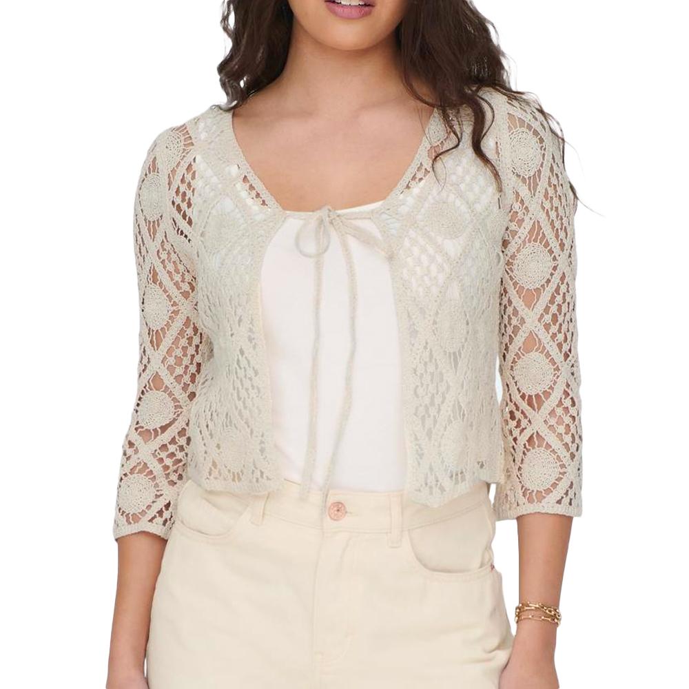 Only Gilet Beige Femme Only Celia