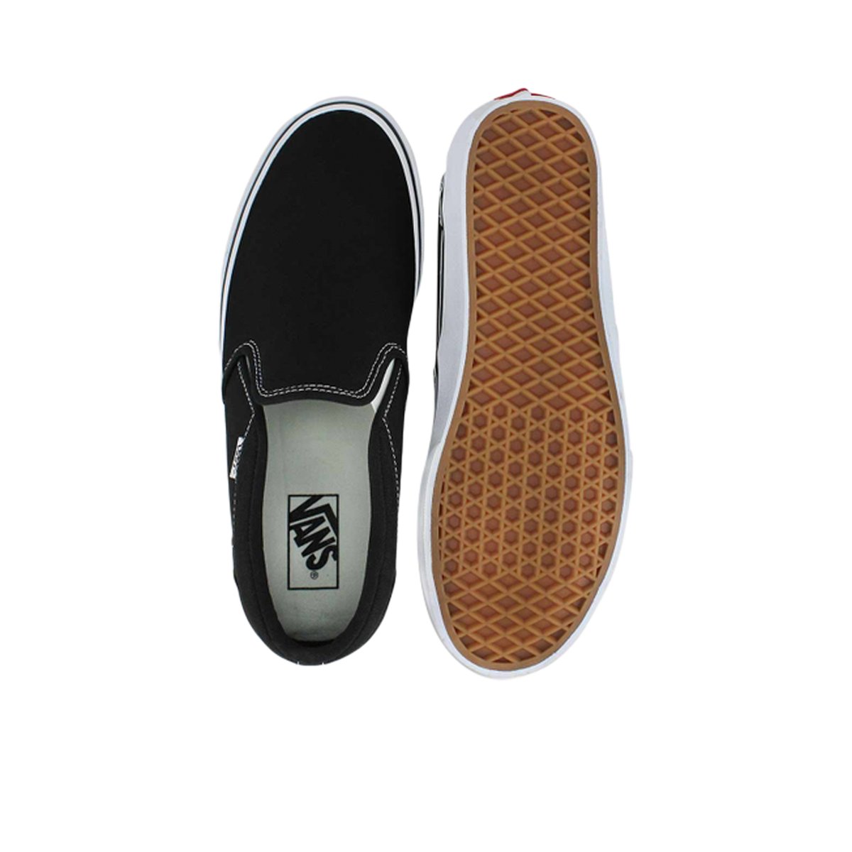 VANS-Asher-l-Baskets de skate - Talon plat - Noir