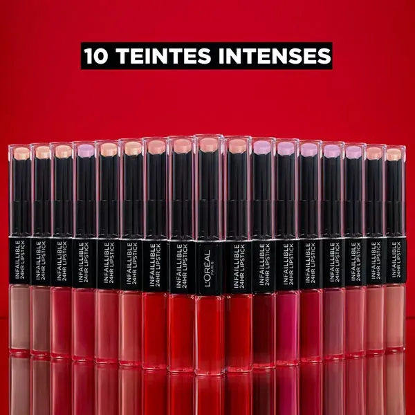 Batom Duo L'Oréal Paris Infallible 24h nº 501 Vermelho Atemporal 5,6ml
