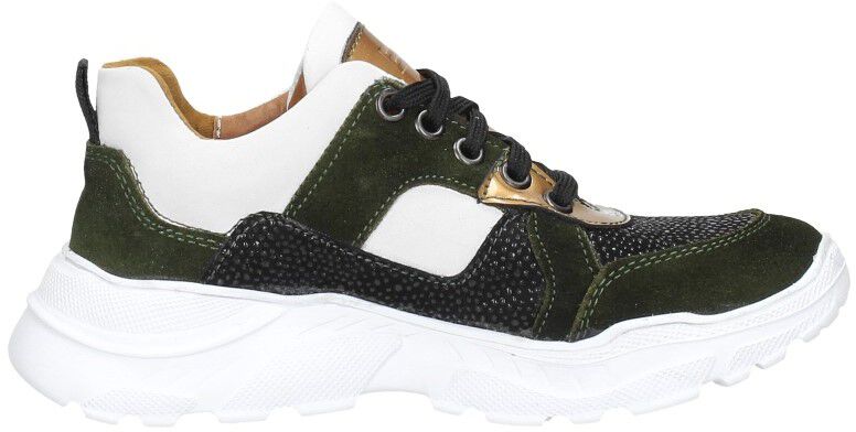 Braqeez Meisjes veterschoenen groen