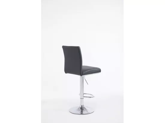 Lot de 2 Tabouret de bar - Similicuir & Noir - Noir - Köln