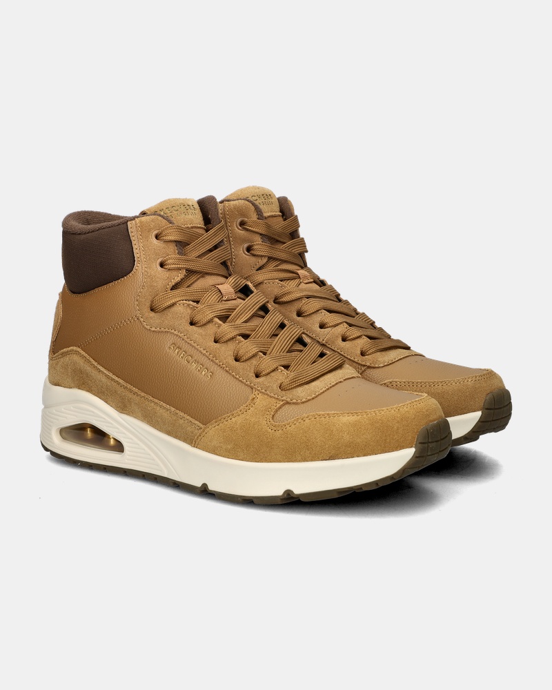 Skechers Uno Stacre Mid Hoge sneakers  - cognac