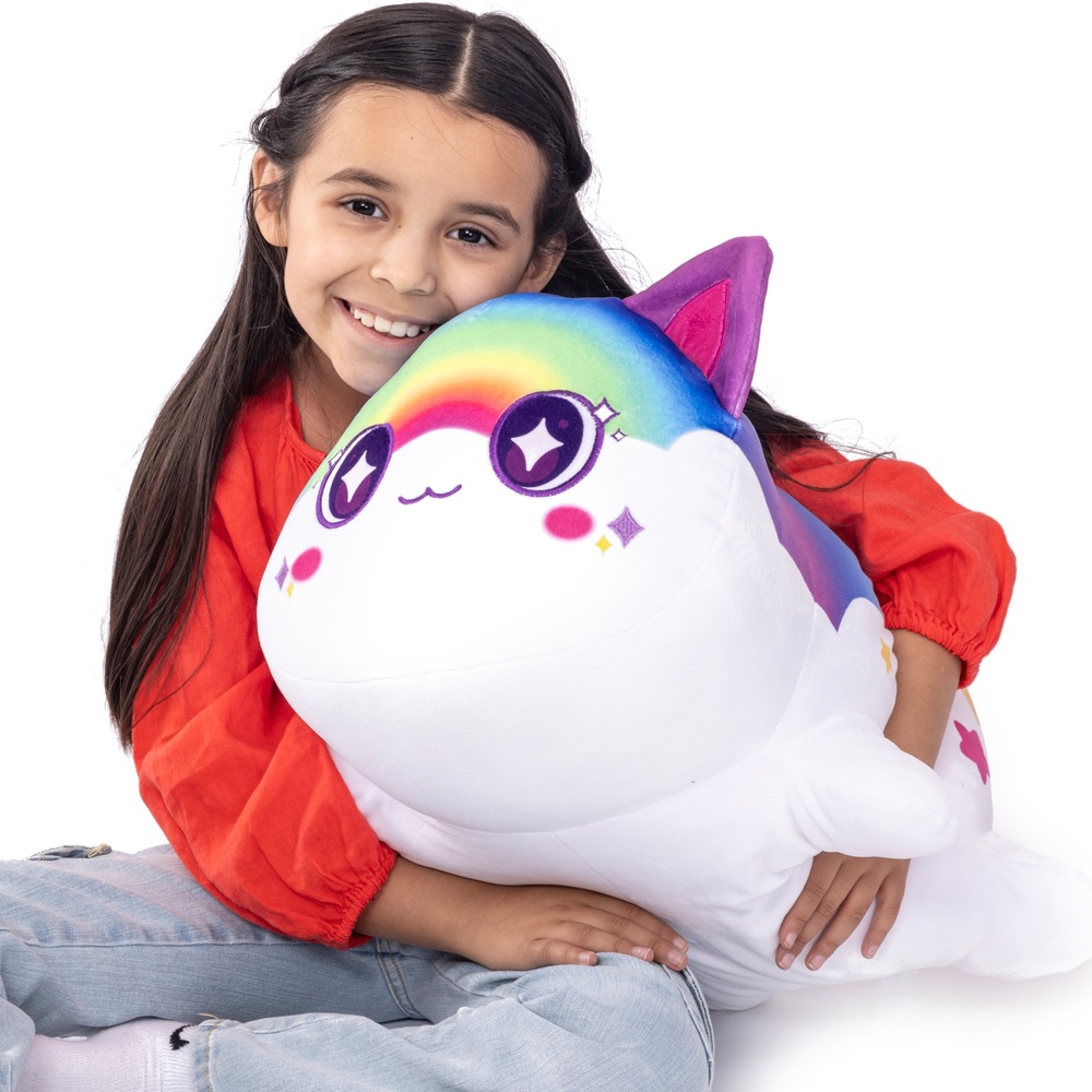 Aphmau 40cm Jumbo Plüsch-Regenbogenkatze