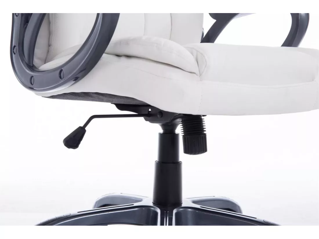 Chaise de bureau - Similicuir & Plastique - Blanc - XL Bern