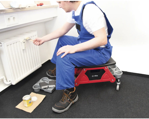 Werkplaatsrolstoel RIKTA rolkruk 37x37x68 cm (BxHxL), maximaal draagvermogen 135 kg