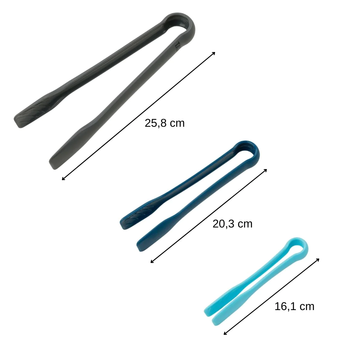 Lot de 3 pinces de cuisine multifonction Core Tasty