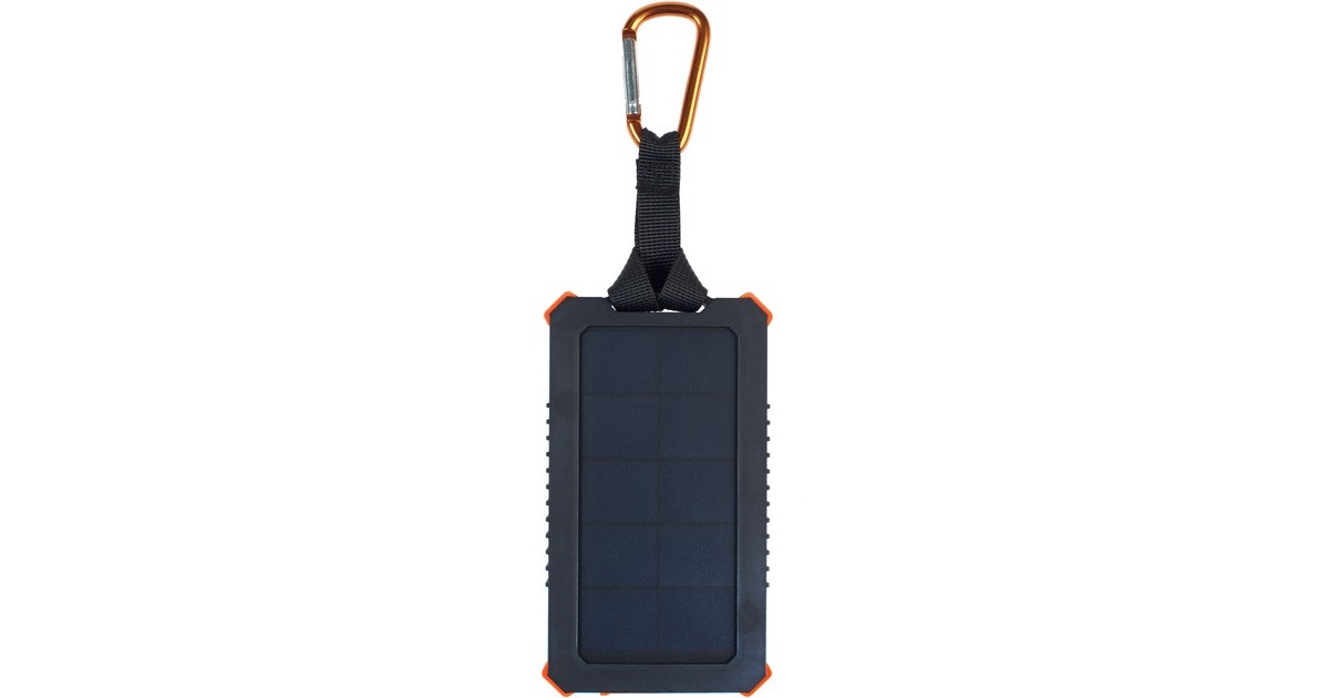 XtormXR103 - Xtreme Solar Powerbank 10.5W - 5.000 mAh  (Zwart/oranje, Waterproof IPX4)