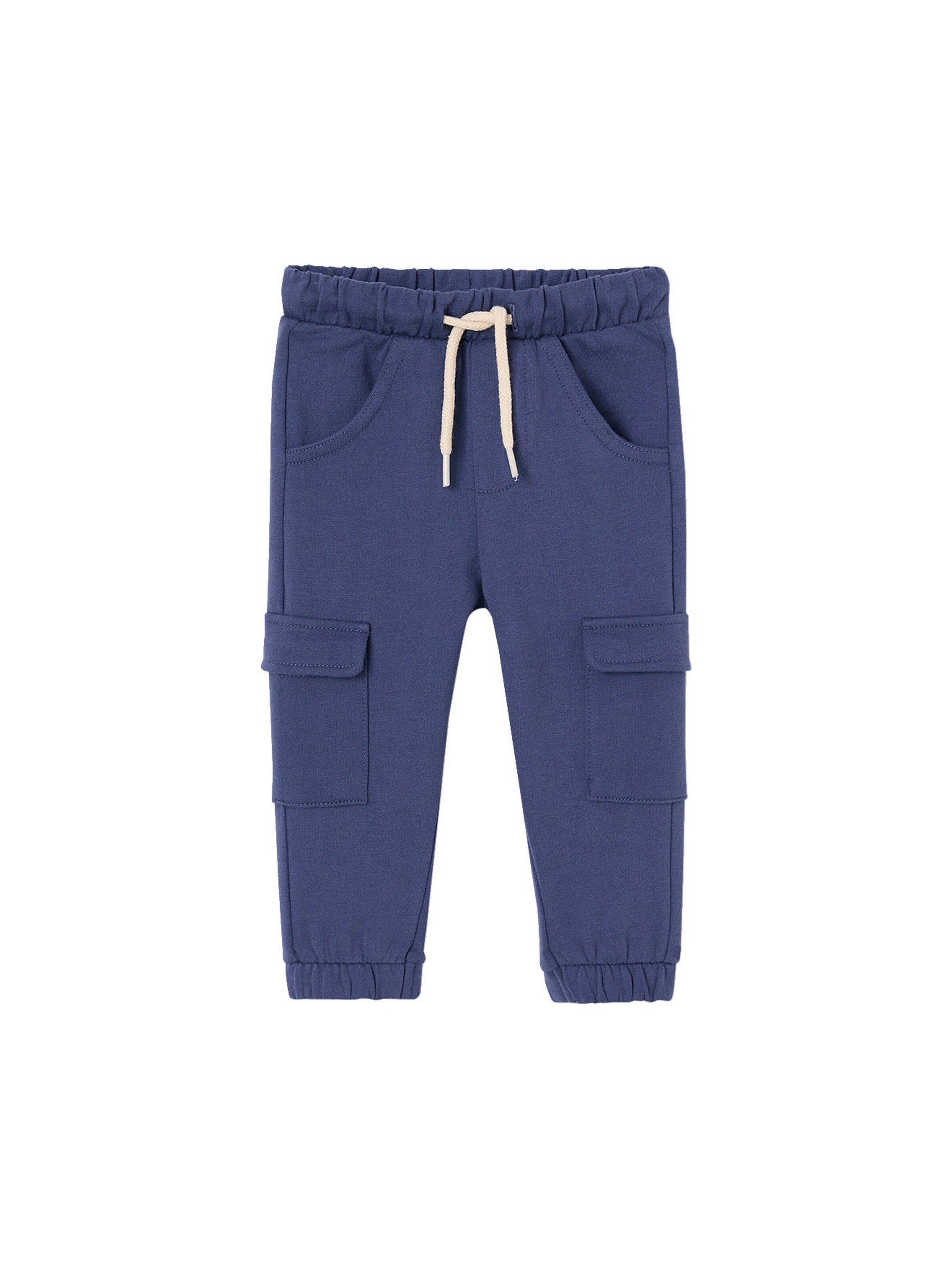 Vertbaudet Baby-Set: T-Shirt & Sweathose indigo-blau