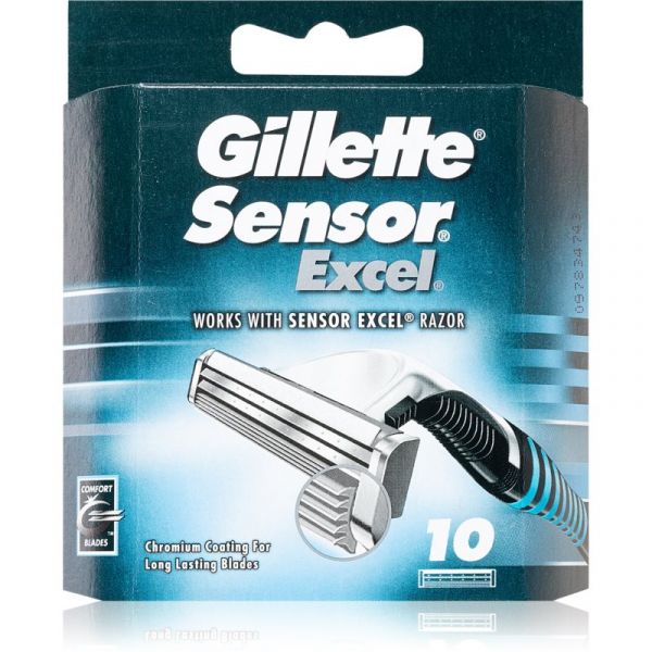 Gillette Sensor Excel Recarga de Lâminas 10 Peças