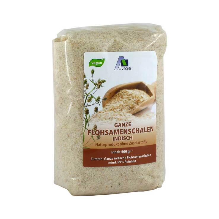 Flohsamenschalen indisch, 500 g