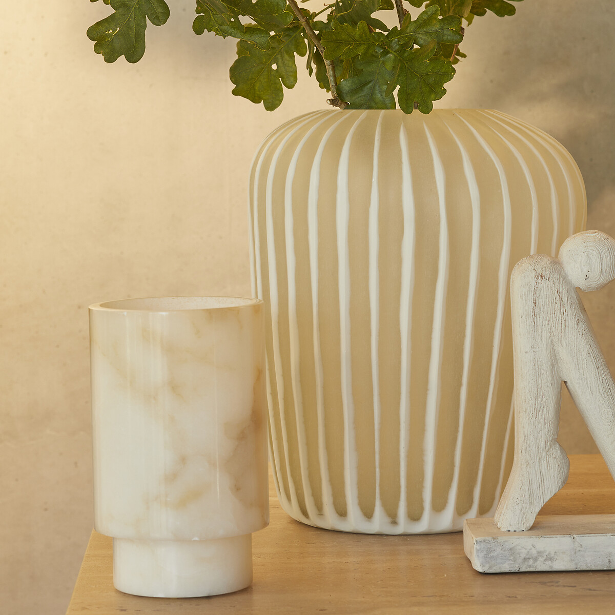 AM.PM<br>Suporte para velas de alabastro, Albasti