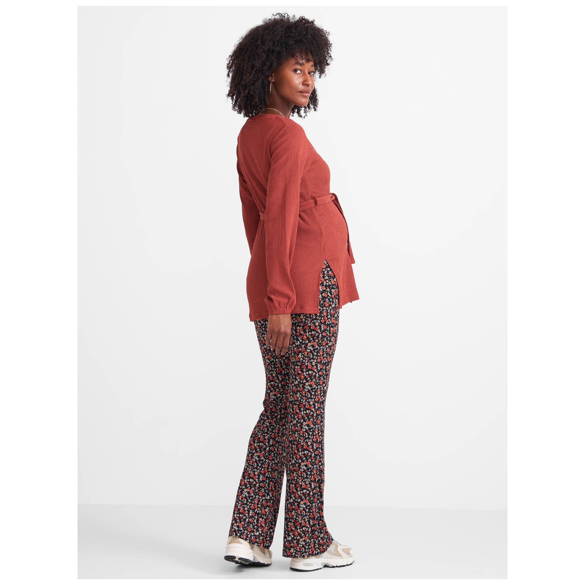 Prénatal zwangerschapsbroek lang all over print multi