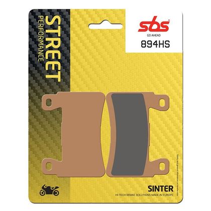 Plaquettes de freins SBS 894HS Sinter Métal Fritté Avant