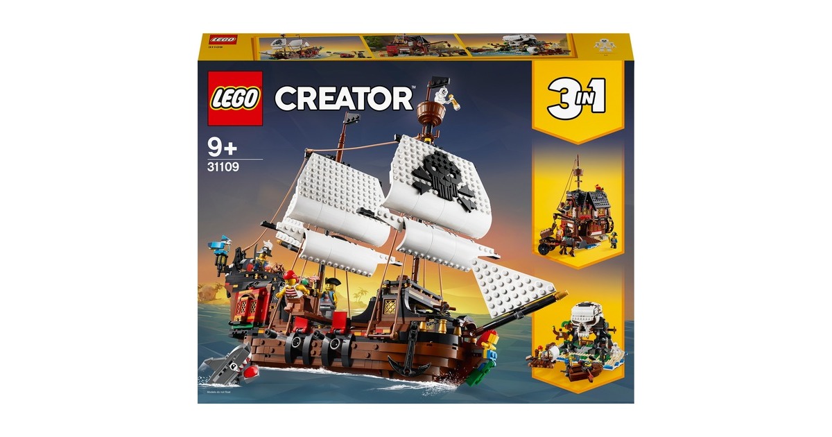 LEGOCreator 3-in-1 - Piratenschip Constructiespeelgoed  (31109)