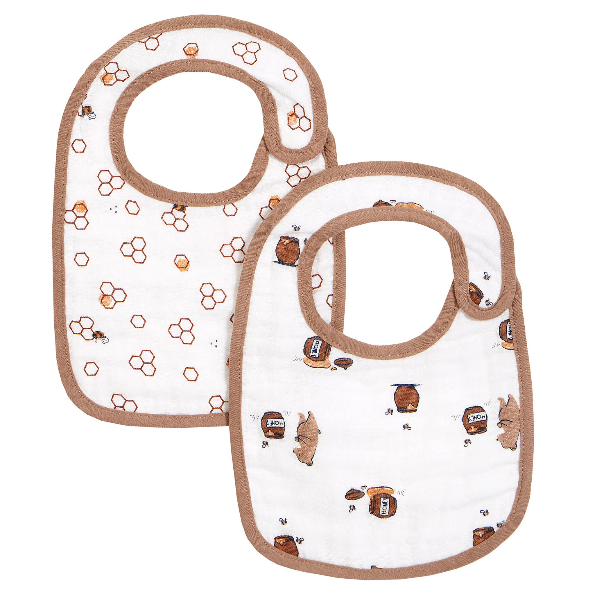 Petit Lem Ensemble de 2 Bavoirs Ours 0-3mois