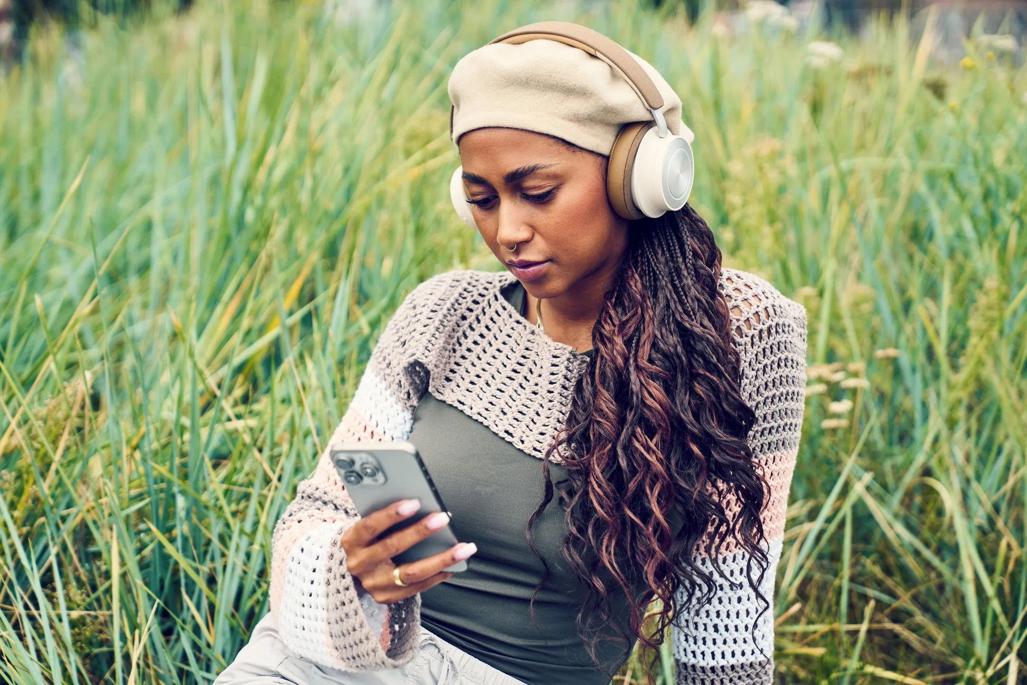 Dali IO-8 Blanc & Caramel Casques Bluetooth