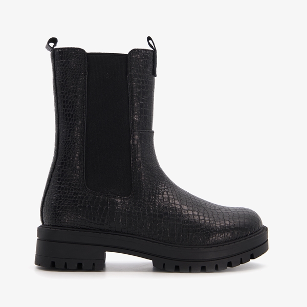 Blue Box meisjes chelsea boots met crocoprint