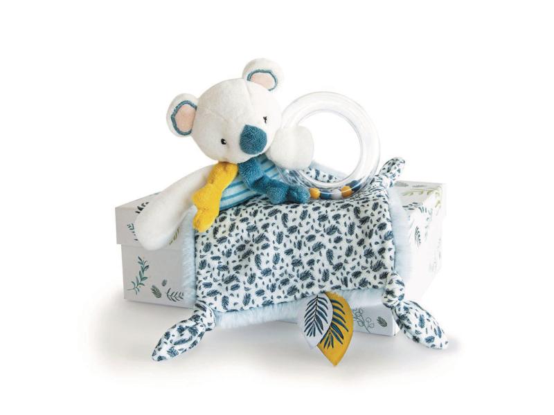 DouDou et compagnie Geschenkset Koala Rassel mit Schmusetuc Geschenkset Koala Rassel mit Schmusetuch, 22 cm