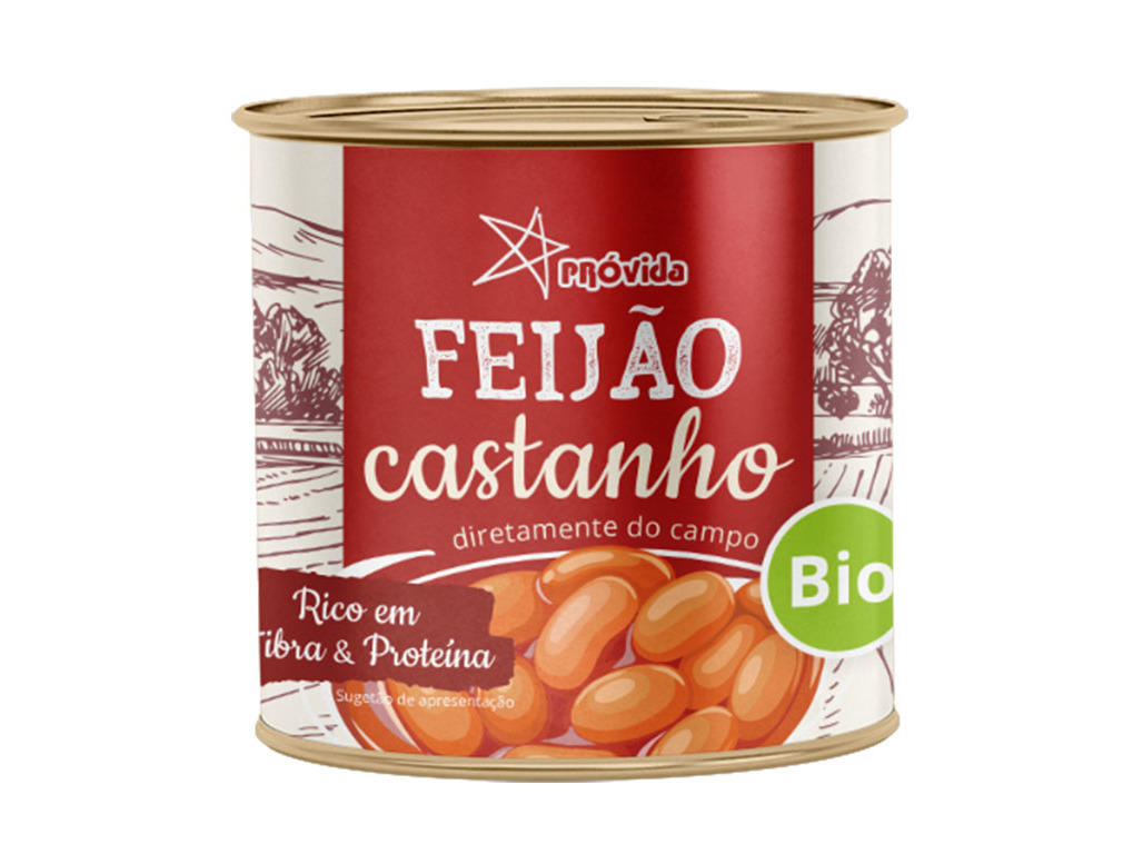 FEIJÃO CASTANHO PRÓVIDA BORLOTTI COZIDO BIO 400G