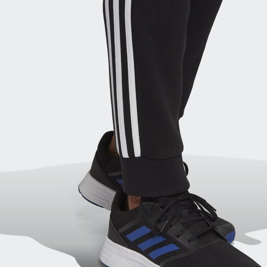 adidas Bas de Survêtement Essentials Fleece Tapered 3-Stripes - Noir/Blanc