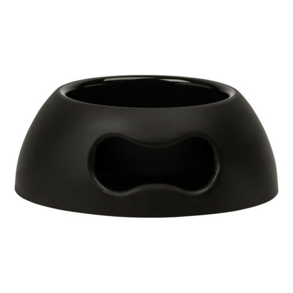 Mangeoire pour chiens noir polypropylène (ø 24,5 cm)