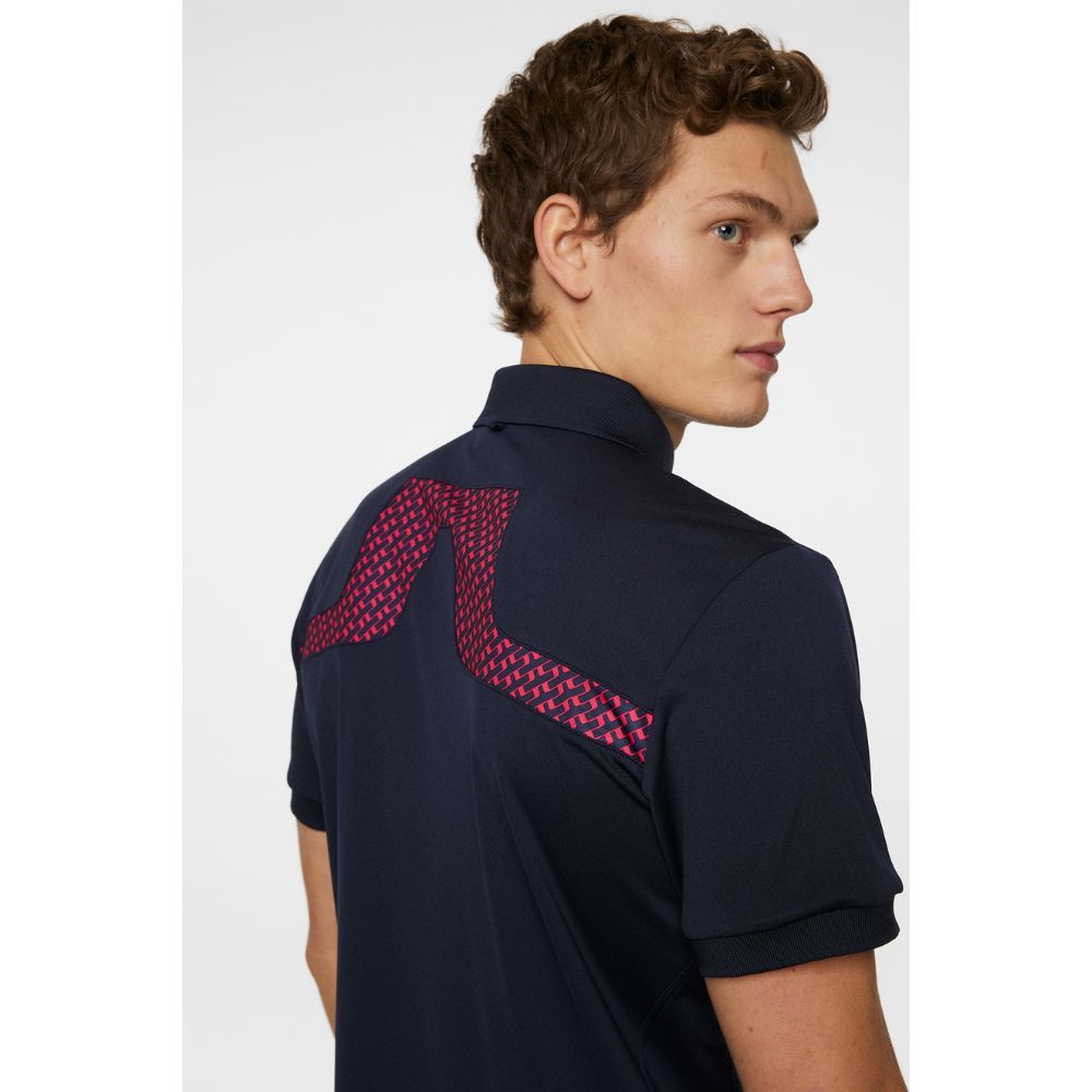 KV Print Pique Herre Navy