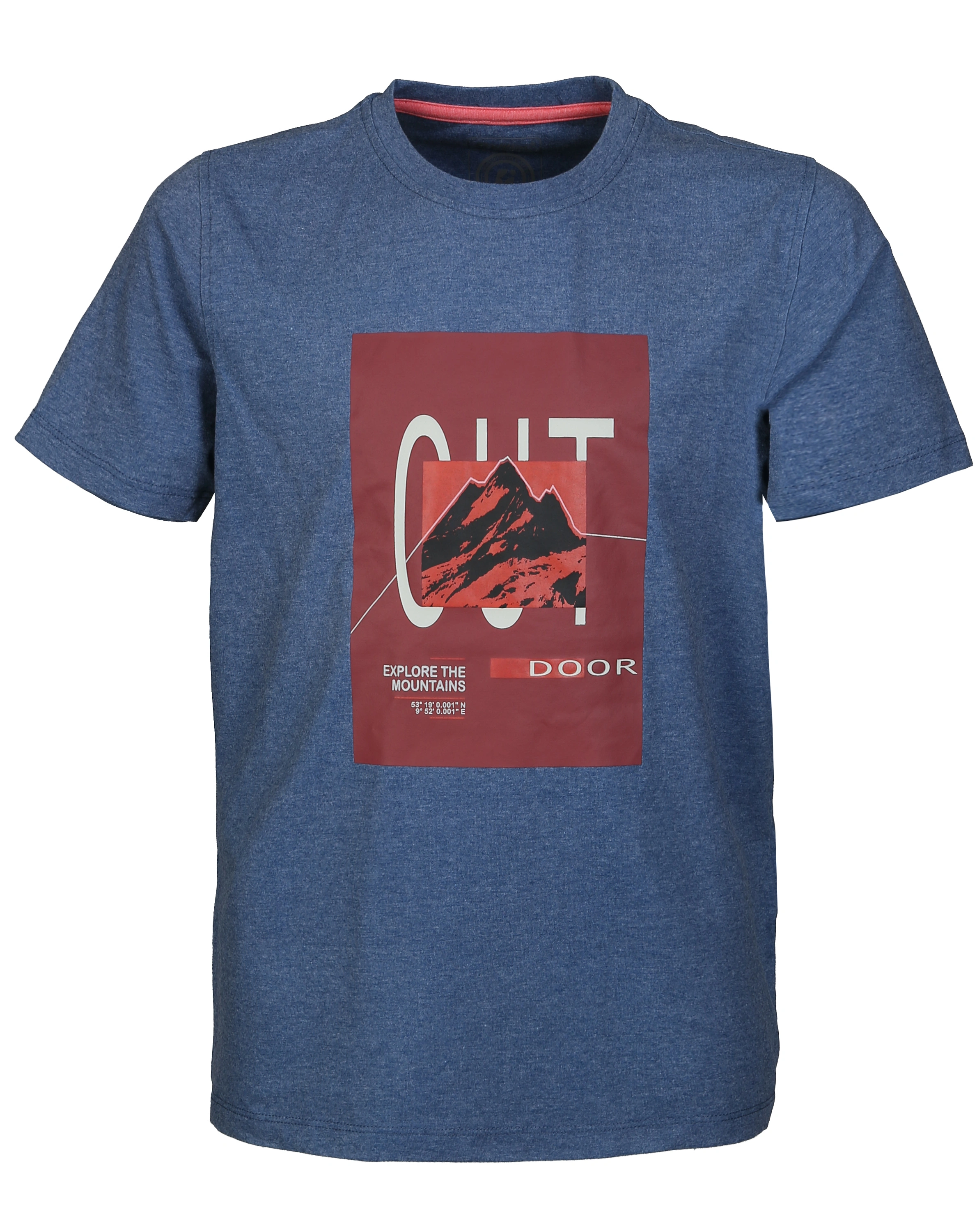 T-Shirt BYS OUT in dunkel ozean