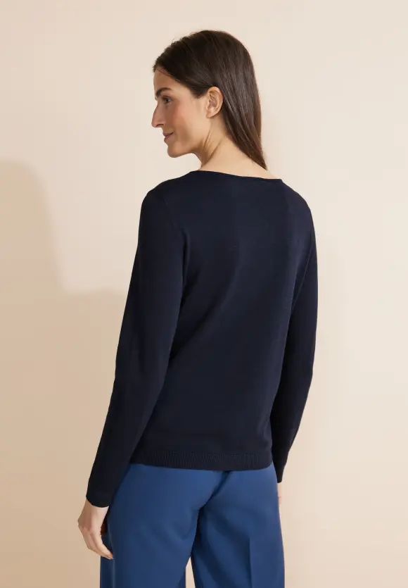 Basic Pullover - deep blue