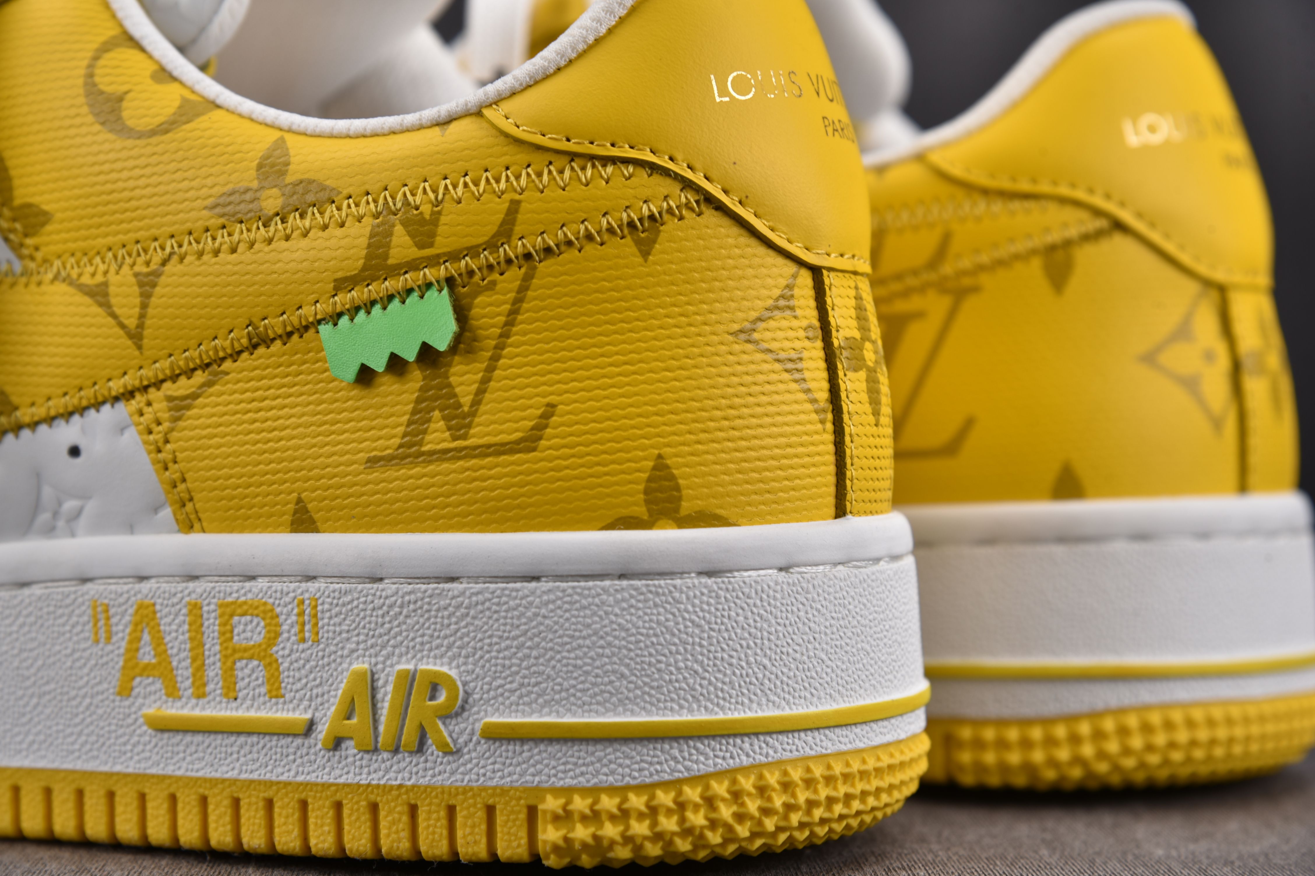 Nike Air Force 1 Low Louis Vuitton Royal Gray Yellow (Be careful about the size!!)