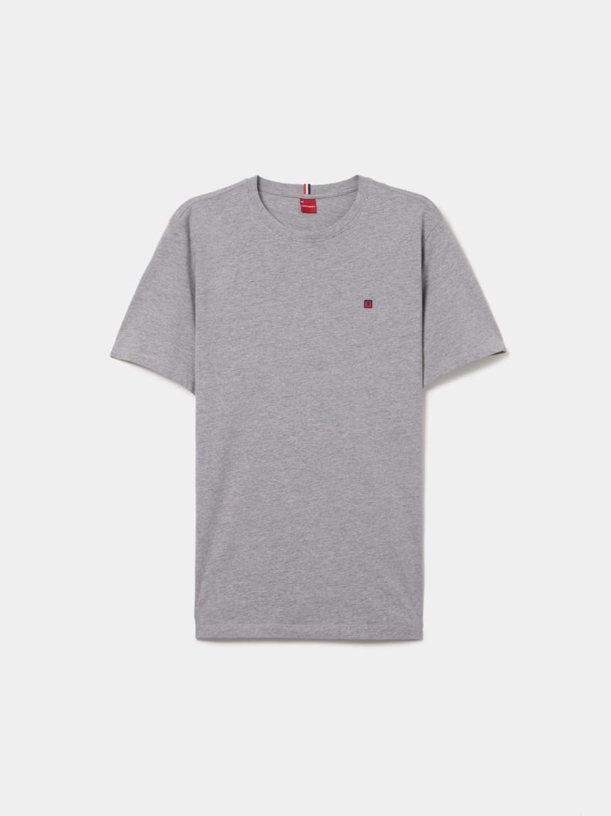 T-shirt básica de algodão