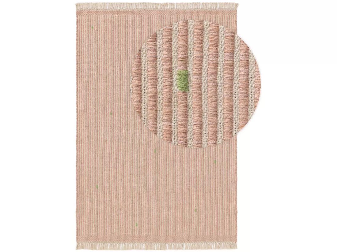 Tapis enfant Bruno Rose 90x130 cm