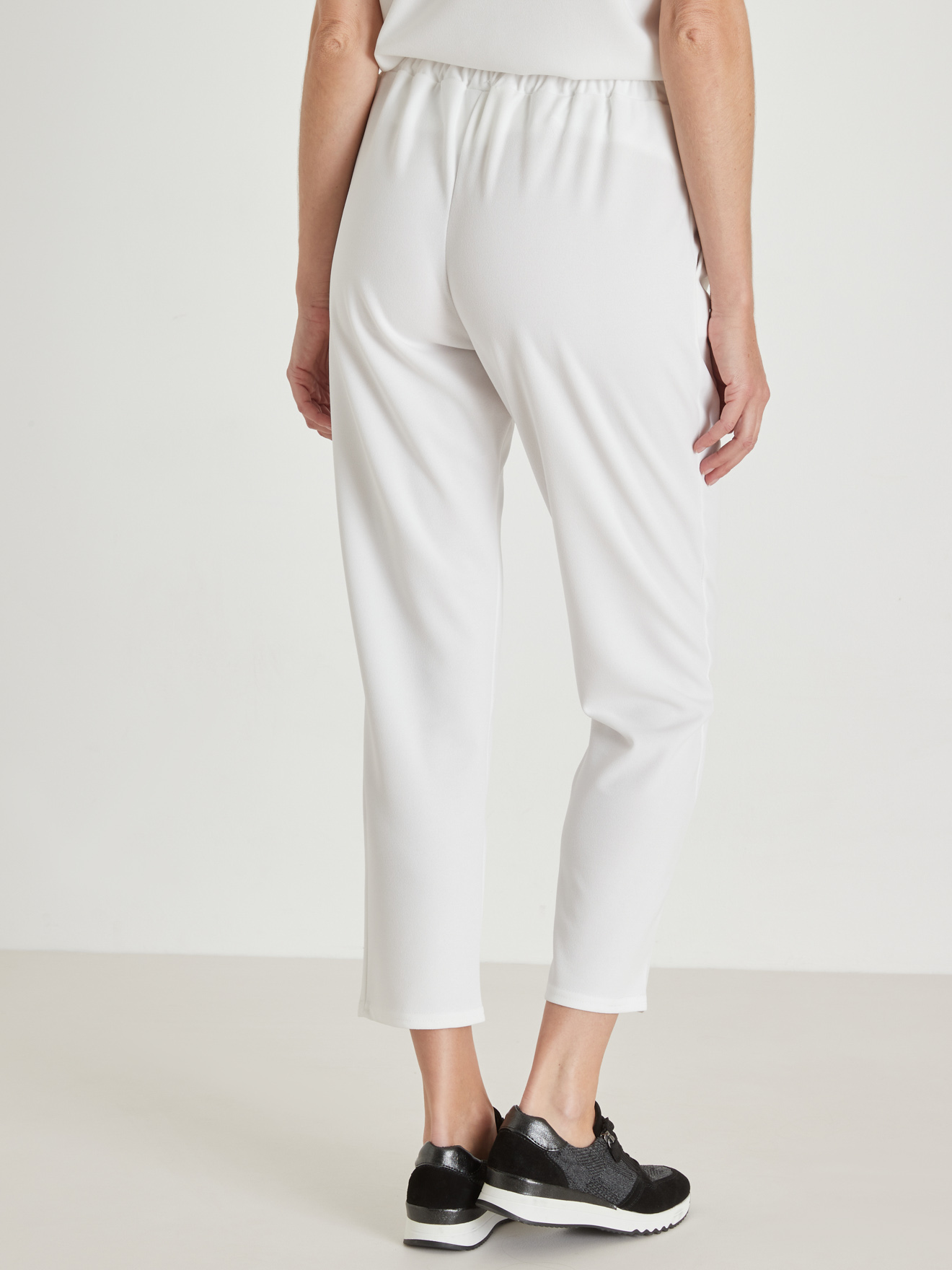 Pantalon élastiqué en maille