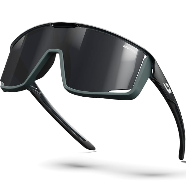 Lunette vélo JULBO FURY SHINY TRANSLU BLACK/MATTE GREEN