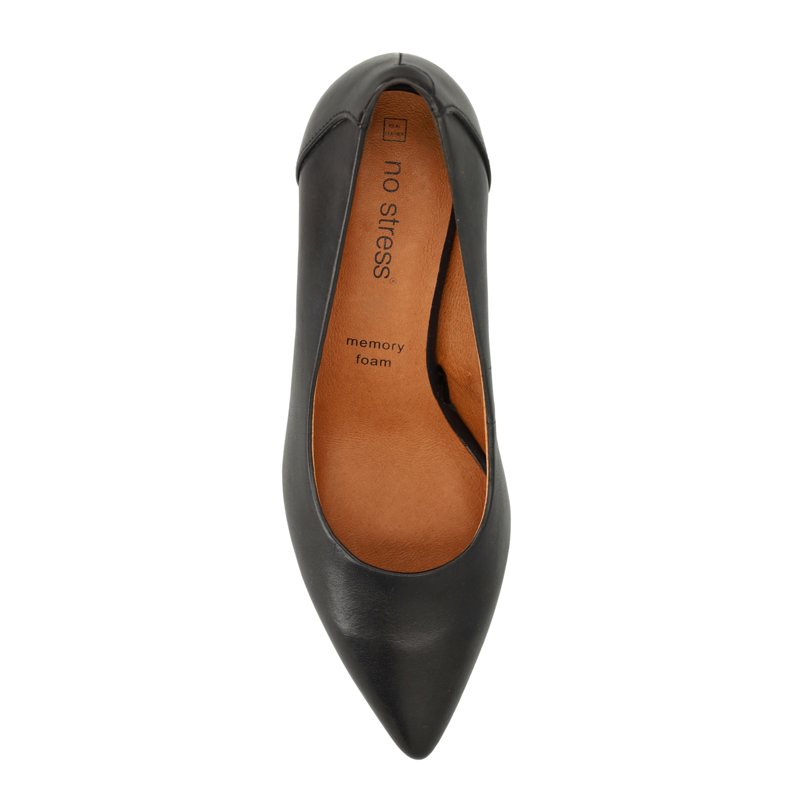 Donkerblauwe leren pumps
