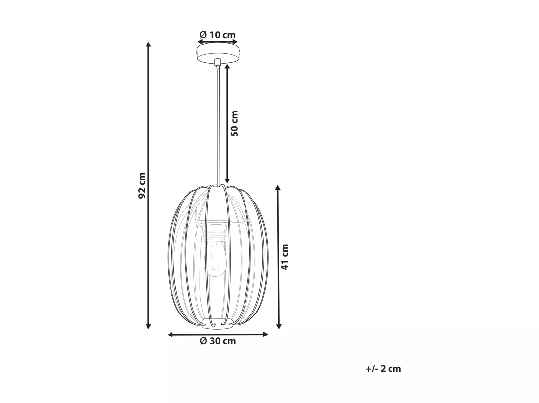 Lampe suspension PADAMO Noir