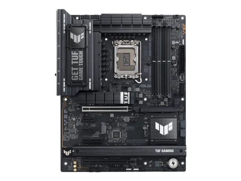 ASUS TUF GAMING Z890-PLUS WIFI - Bundkort - ATX - LGA1851 sokkel - Z890 Chipset - USB4, USB-C 3.2 Gen 2x2, USB 3.2 Gen 2, USB 3.2 Gen 1 - Wi-Fi 7, Bluetooth, 2.5 Gigabit LAN - onboard grafik (CPU påkrævet) - HD Audio (8-kanaler)