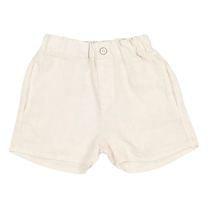 Búho Short Uni Lin | Ecru