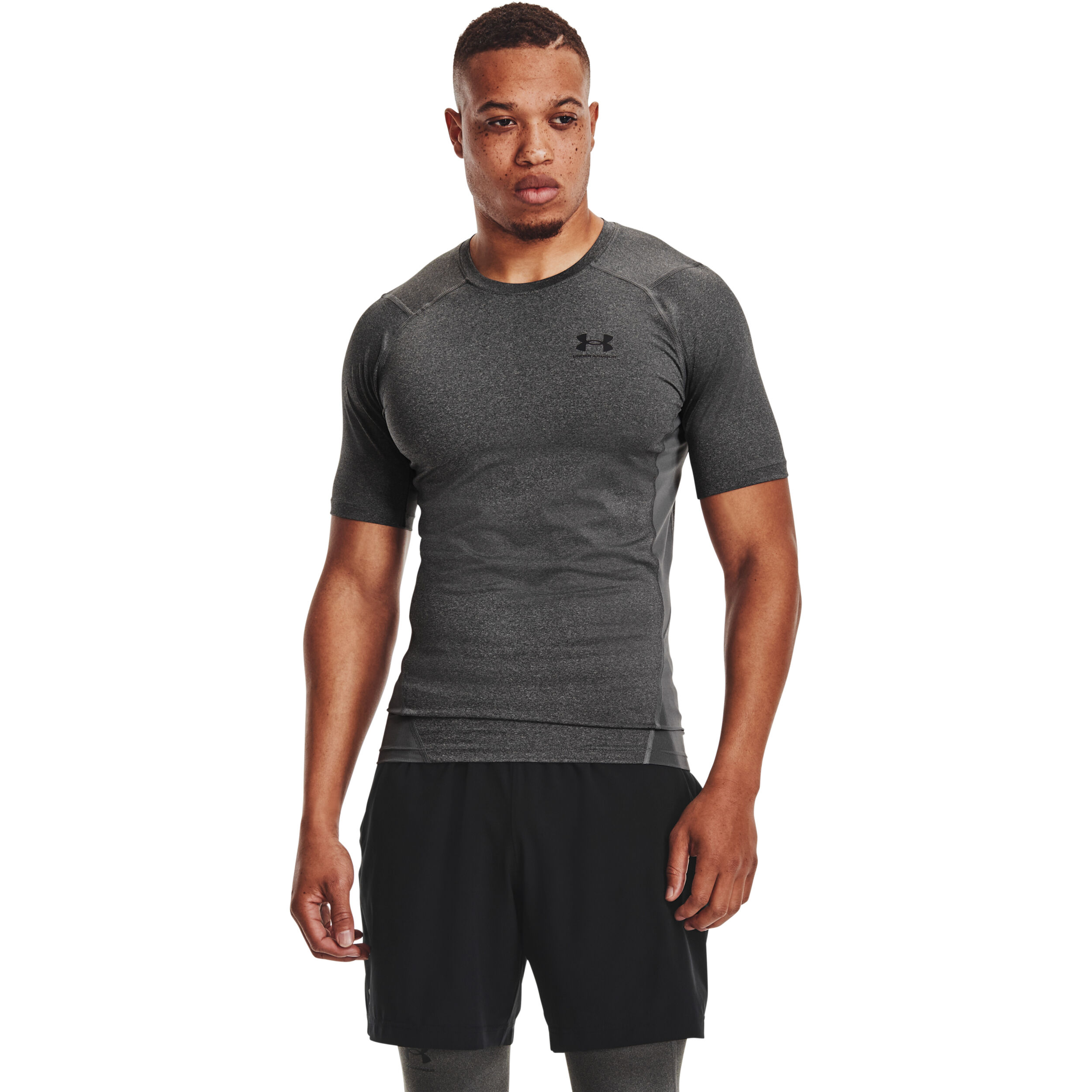 Under Armour Heatgear Comp T-shirt Hommes - Gris Foncé