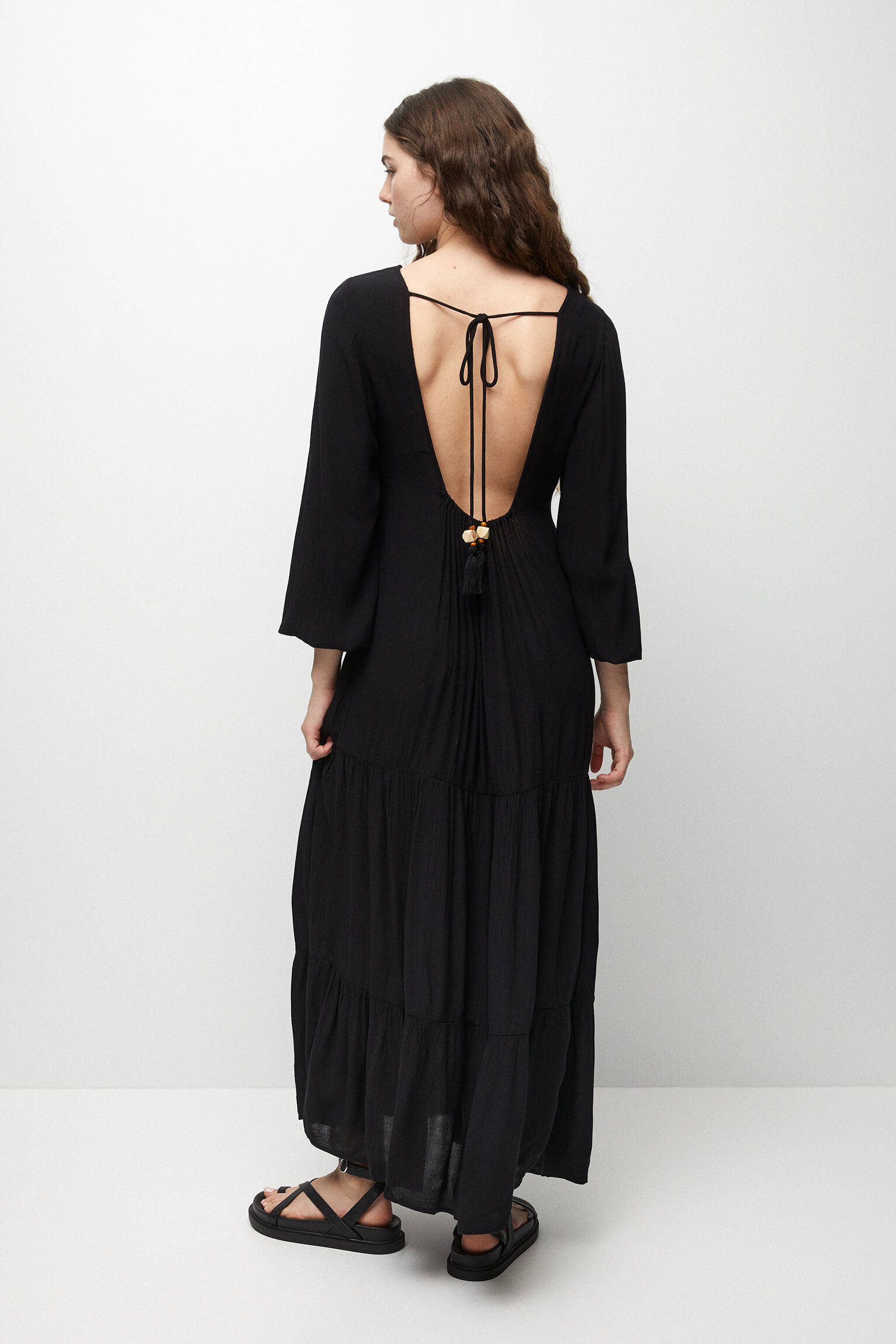 VESTIDO LONGO PRETO - PRETO