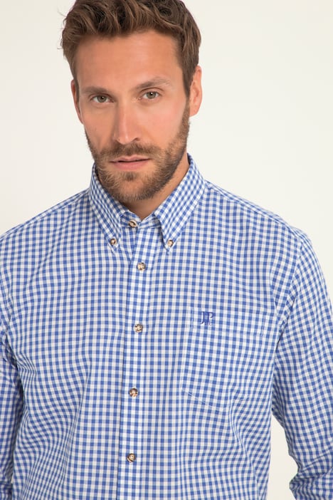 Karohemd, Trachten, Langarm, Buttondown-Kragen, Modern Fit, bis 8 XL