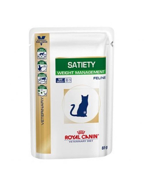 Royal Canin Veterinary Diet Satiety Weight Management Wet - Kattenvoer - 85 g