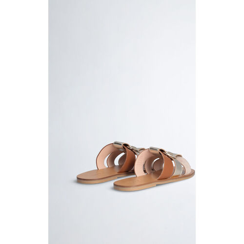 Liu Jo - Chanclas planas con logotipo Marrón