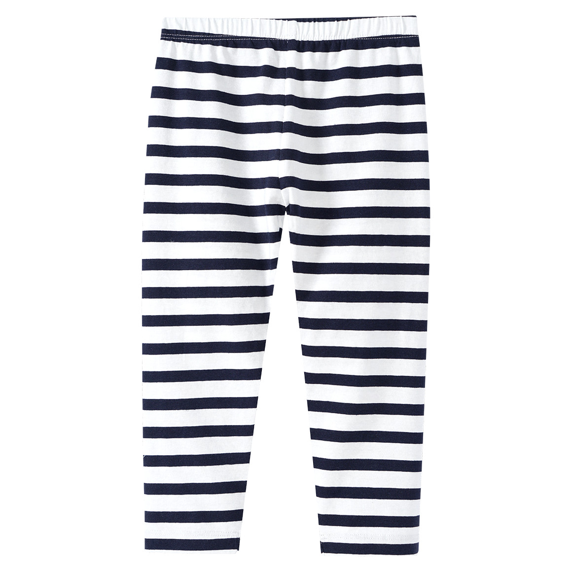 Famy 2 Mädchen Capri-Leggings im Basic-Look hellblau / dunkelblau
