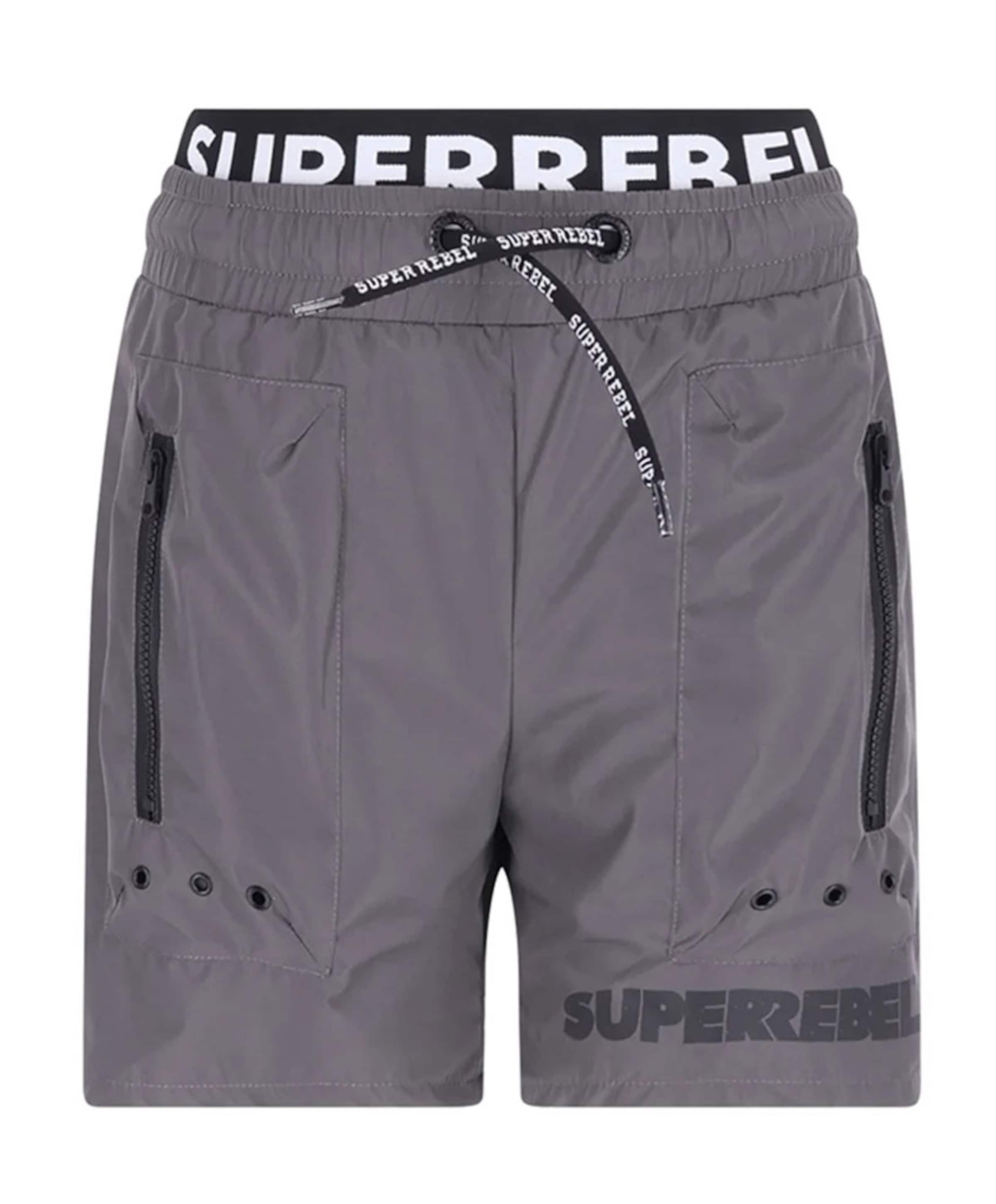Superrebel Jongens zwemshort grijs
