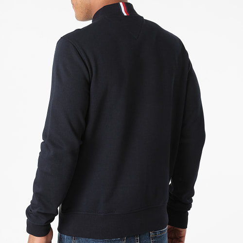 Veste Zippée Mix Media Baseball 9355 Bleu Marine