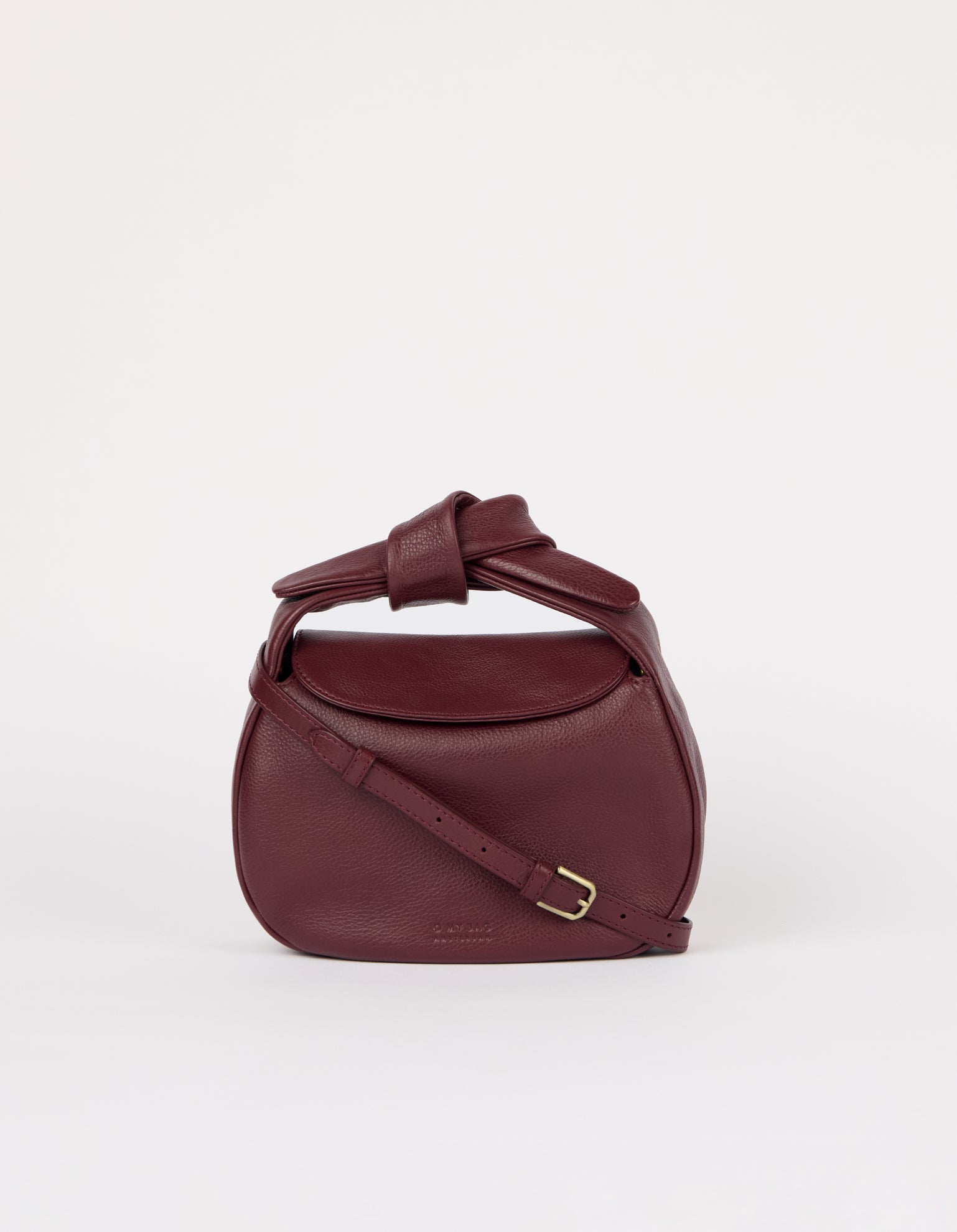 Coco Croissant - Dark Cherry Soft Grain Leather