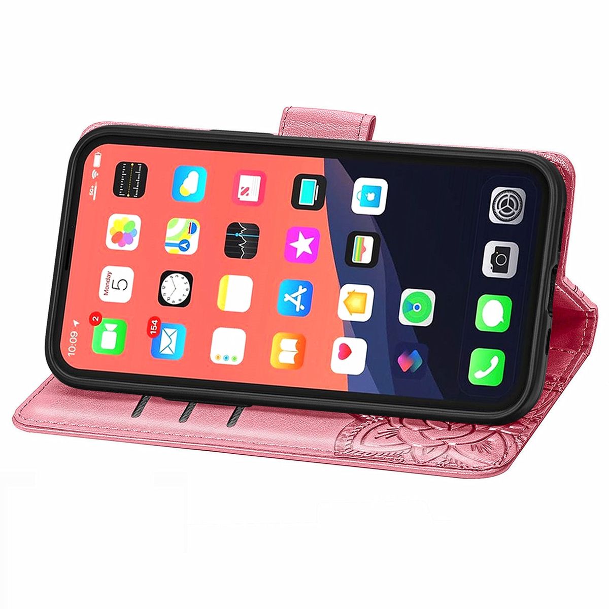 Hülle Handy Schutz für Apple iPhone 13 mini Case Cover Tasche Etuis Bumper Rosa