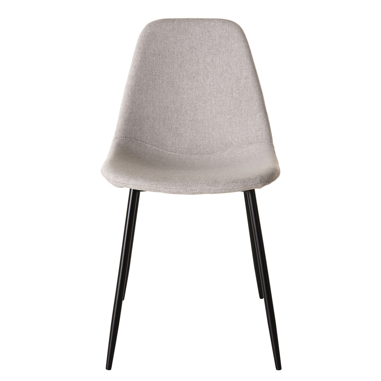 Macabane 2 Chaises Augustin beiges - 43x53x80 cm