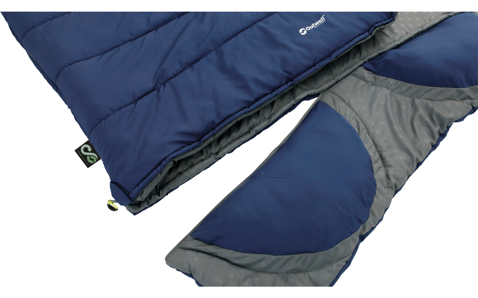 Outwell Contour Lux Double Imperial Deckenschlafsack wendbar Blau 220 cm