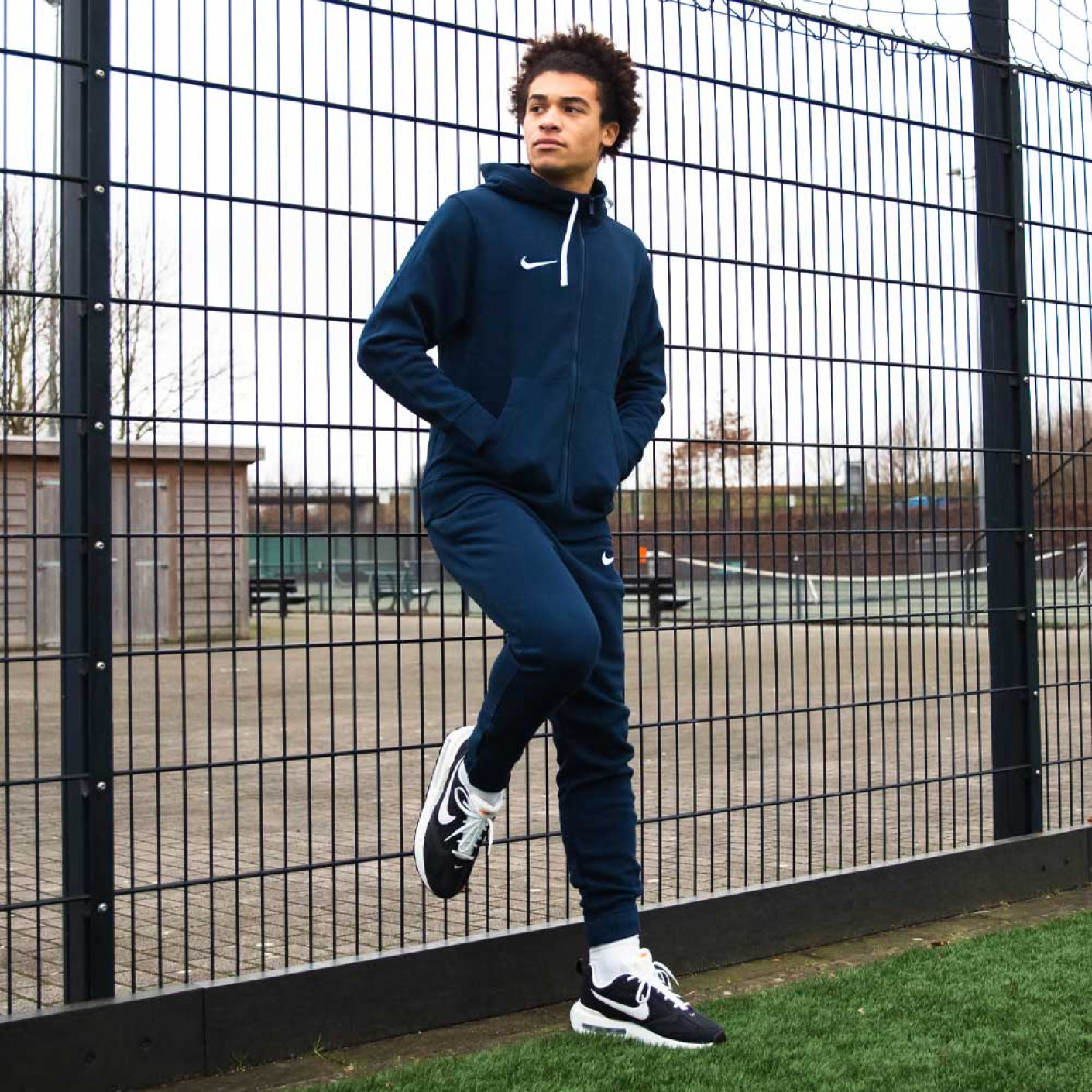 Nike Park 20 Fleece Full-Zip Trainingspak Donkerblauw